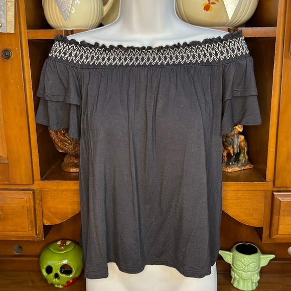 American Eagle Outfitters Soft & Sexy Smocked Top Size Small - Picture 2 of 7